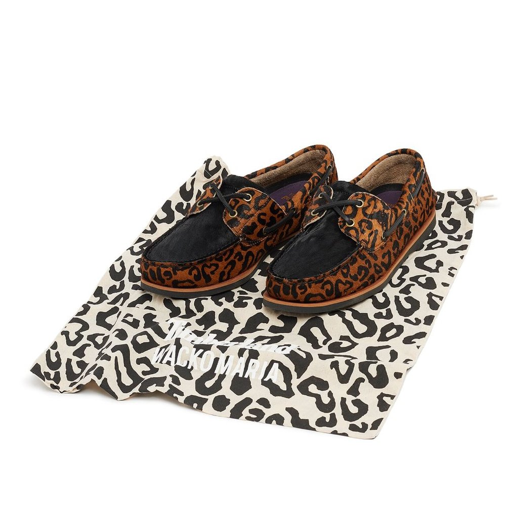 TIMBERLAND MEN'S CLASSIC BOAT SHOE BRN LEOPARD LEATHER A5YYB ALL SIZES